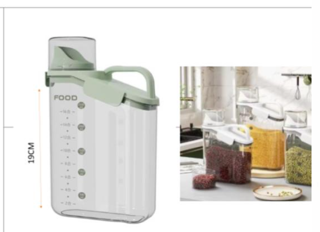 Contenedor Hermetico De Alimentos 2L